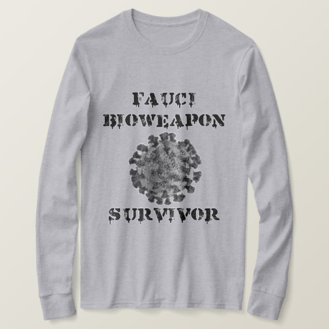 Fauci Bioarms Survivor Långärmad T-Shirt (Design framsida)