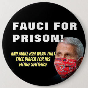 Fauci for Fison - Anti Anthony Fauci Button Knapp