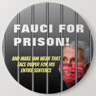 Fauci for Fison - Anti Anthony Fauci Knapp