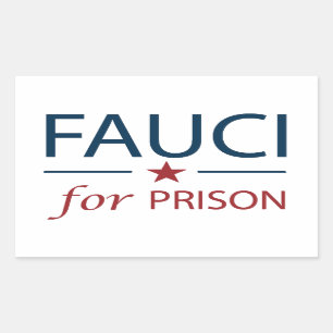 Fauci for Fison Anti Fauci Slogan Rektangulärt Klistermärke
