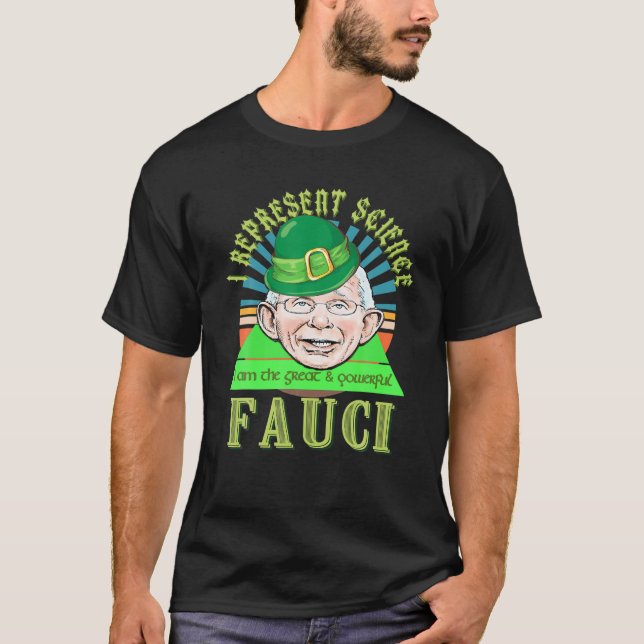 Fauci Representative Science Wizard Anti Liberal M T Shirt (Framsida)