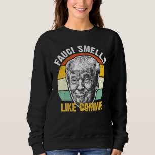 Fauci Smells som Commie Politiskt humor Joke T Shirt