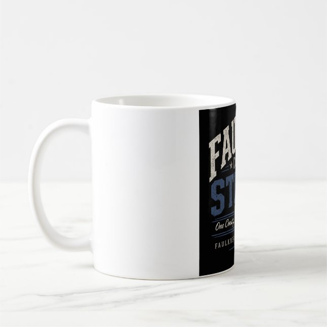 Faulkner County Stark Truckerhatt Kaffemugg (Vänster)