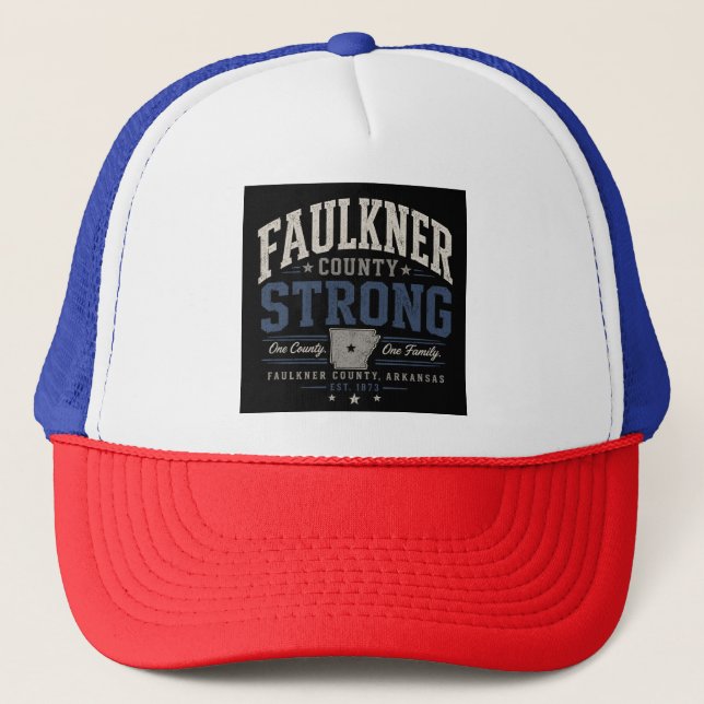 Faulkner County Stark Truckerhatt Keps (Framsida)