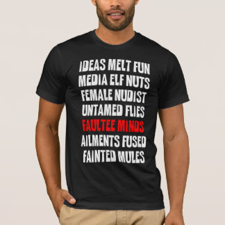 Faultee varar besvärad - anagramen t-shirt