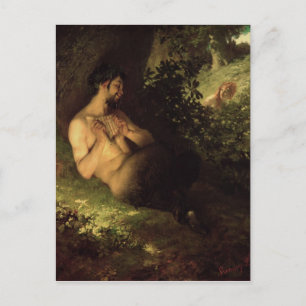 Faun and Nymph, 1868 Vykort