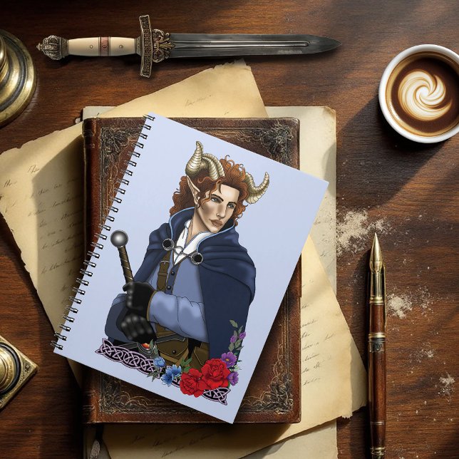 Faun Behornad Fae Fantasy  Anteckningsbok (Skapare uppladdad)