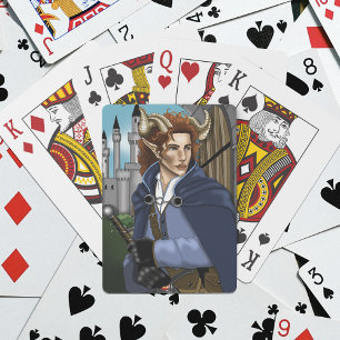 Faun Behornad Fae Fantasy  Casinokort