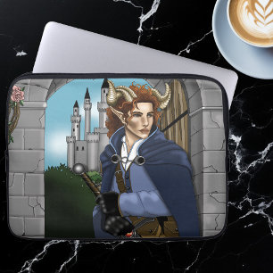 Faun Behornad Fae Fantasy Laptop Fodral