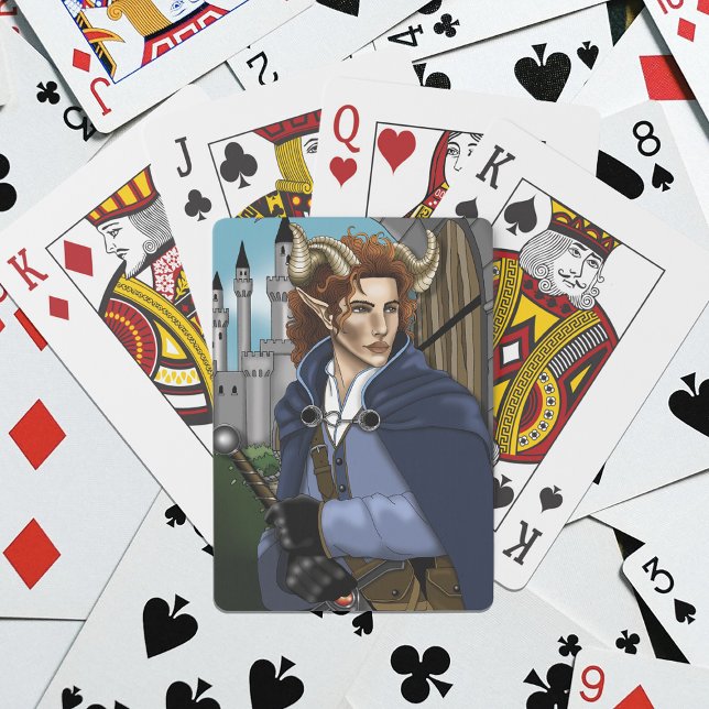 Faun Horned Fae Fantasy  Casinokort (Skapare uppladdad)