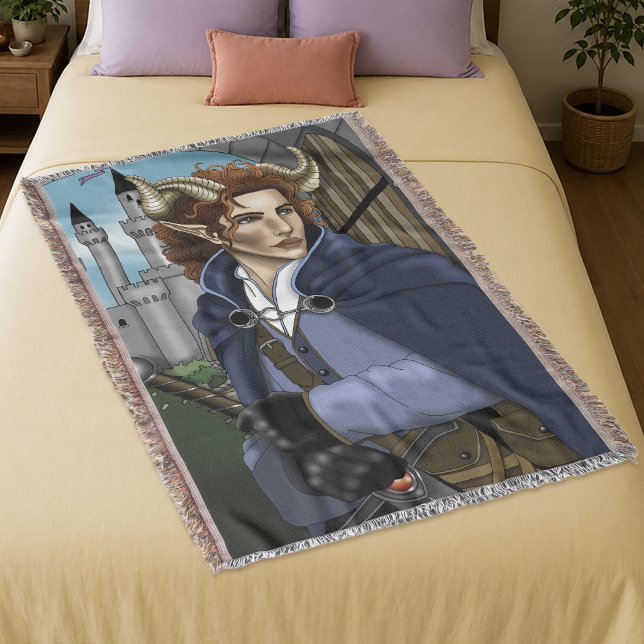 Faun Horned Fae Fantasy  Filt (Skapare uppladdad)