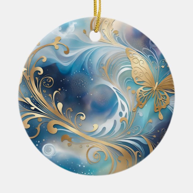 Fauna 1 - 001 julgransprydnad keramik (Framsidan)