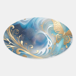 Fauna 1 - 001 ovalt klistermärke