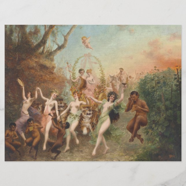 Faunernas och Nymfernas Fest Scrapbookpapper (Framsida)