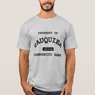 Fauquier musikband -- TENORSAX T Shirt