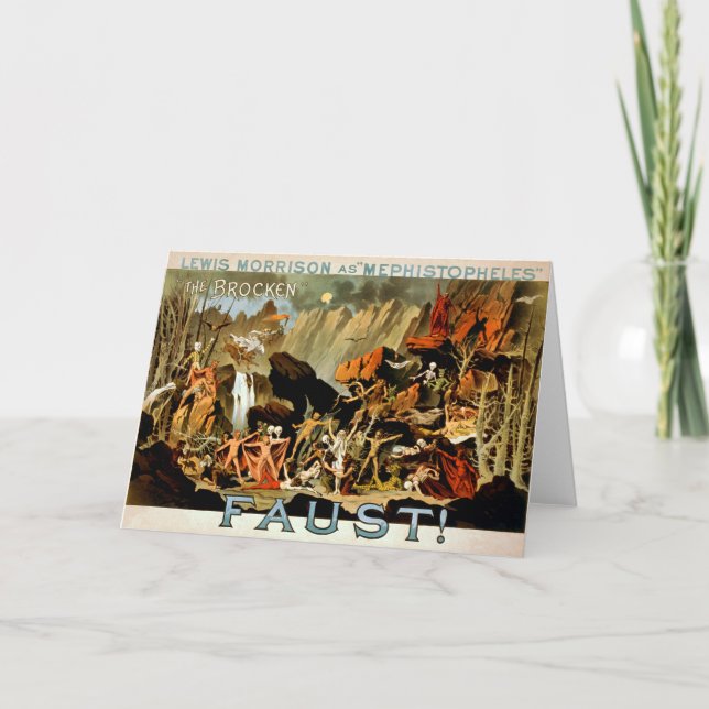 Faust 1887 - Greeting Card Kort (Framsida)