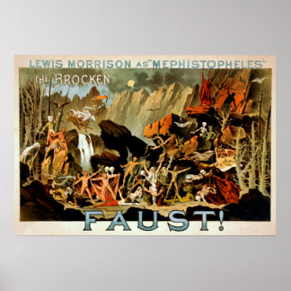 Faust 1887 - Poster på teater
