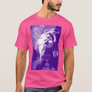 Faust and Lilith digital art blue T Shirt