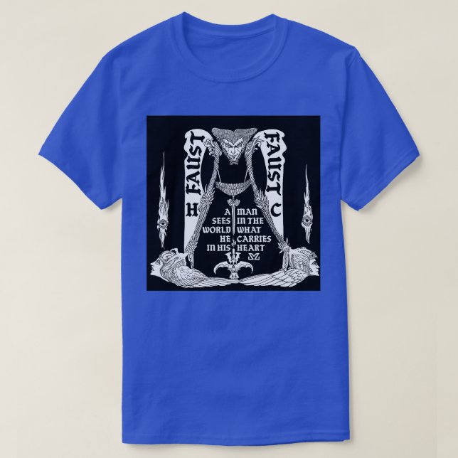 Faust av Goethe T Shirt (Design framsida)