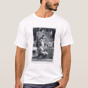 Faust i hans studie, från Goethes Faust, 1828, (i T Shirt