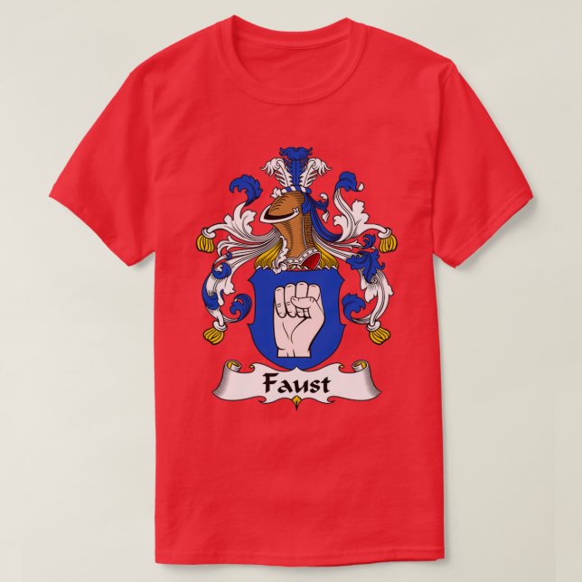 Faust Jackande av Arm Family Crest T Shirt (Design framsida)