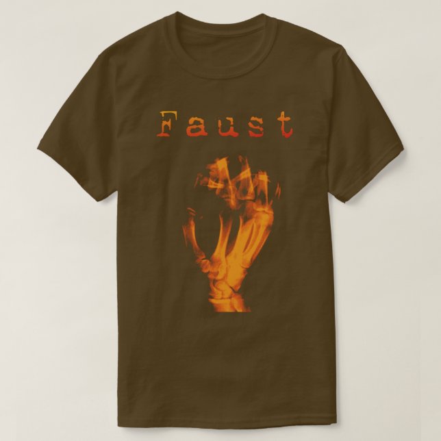 Faust Krautrock Band T Shirt (Design framsida)