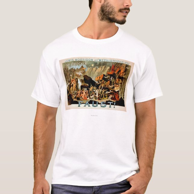 Faust musikalisk Theatreaffisch T-shirt (Framsida)