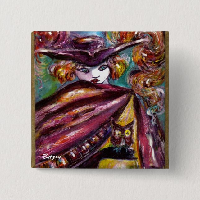 FAUST/Mysterik mask med tricorn och Uggla Knapp (Framsida)