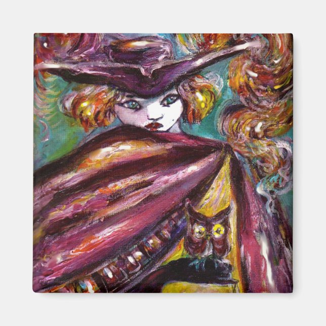 FAUST/Mysterik mask med tricorn och Uggla Magnet (Framsidan)