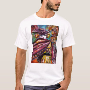 FAUST/mystiskt maskerar med Tricorn och ugglan T Shirt