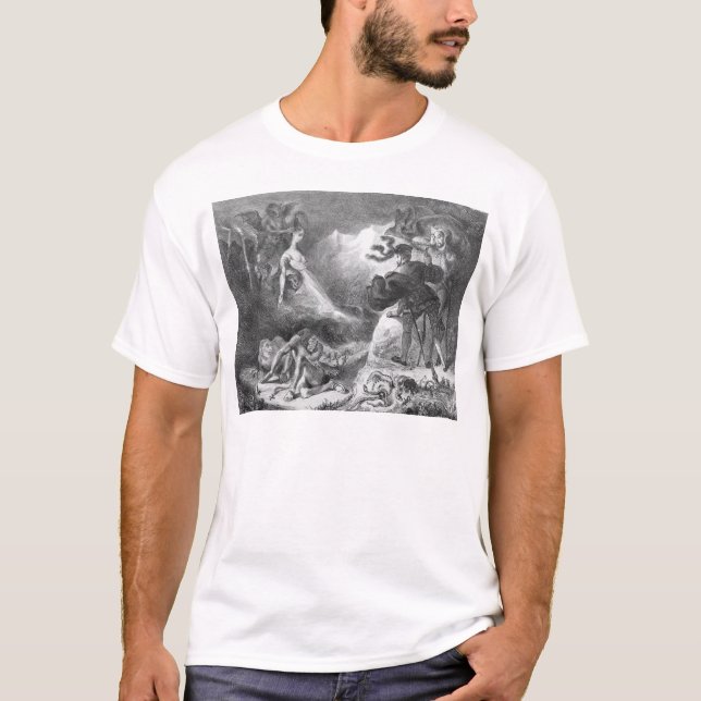 Faust och Mephistopheles på häxorna T-shirt (Framsida)