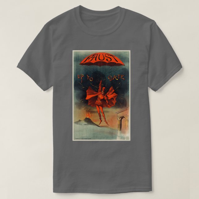 FAUST uppdaterad 1890 Johann Wolfgang von Goethe T Shirt (Design framsida)