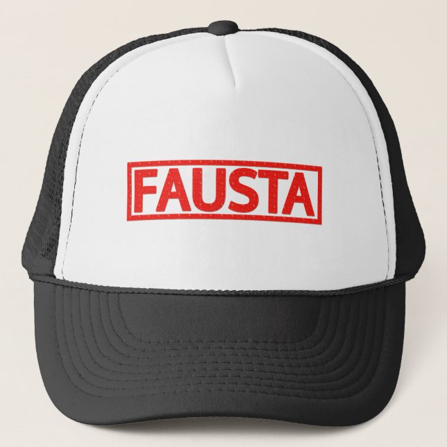 Fausta frimärke keps (Framsida)