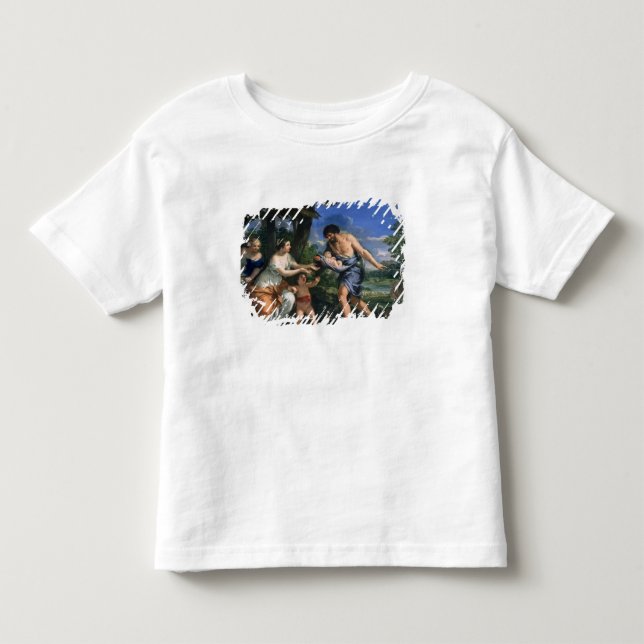Faustulus som anförtror Romulus och Remus T-shirt (Framsida)