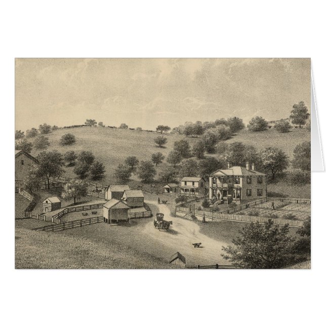 Fauver-bosättning Hälsningskort (Framsidan Horizontal)