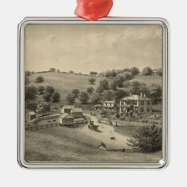 Fauver uppehåll julgransprydnad metall (Framsidan)