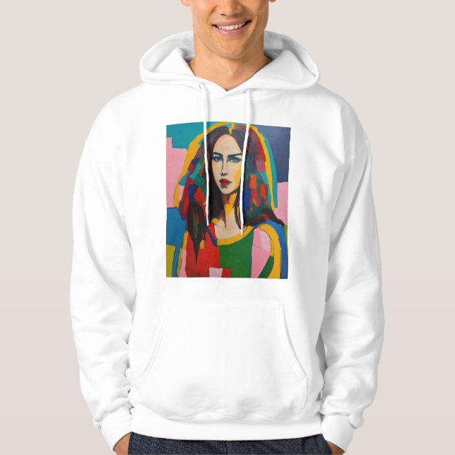 Fauvism-målning av anis zanotti med hennes hår do hoodie (Framsida)