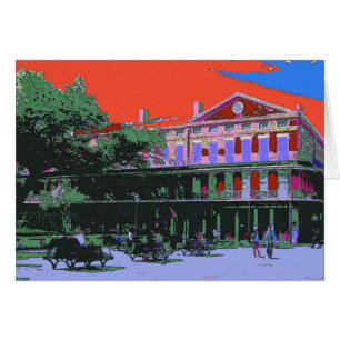 Fauvism: New Orleans Pontalba Byggnad Hälsningskort