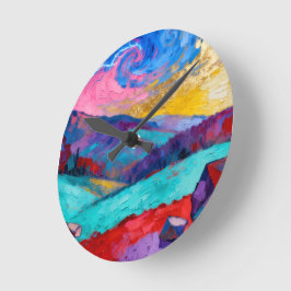 Fauvism Rund Klocka