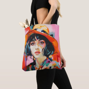 Fauvism Woman i Hat Tygkasse