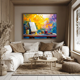 Fauvist Artists Studio Art Print - Kreativ Poster