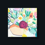 Fauvist Blommigt II Canvastryck<br><div class="desc">Fauvist Blommigt II senast i juni Erica Vess. Har en fullt i vas av ljusa blommor och grön.| 161970FN</div>