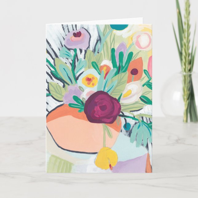 Fauvist Blommigt II Kort (Framsida)