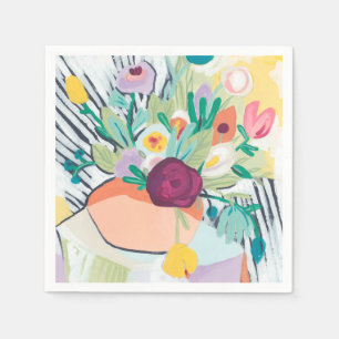 Fauvist Blommigt II Pappersservett