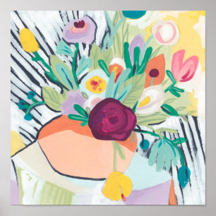 Fauvist Blommigt II Poster