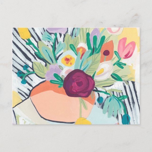 Fauvist Blommigt II Vykort (Framsida)
