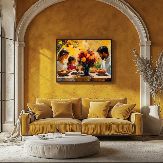 Fauvist Family Gathering - Vibrant and Warm Poster (Skapare uppladdad)
