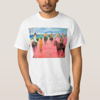 Fauvist som målar ryttare för Gauguin hästkonst på T Shirt