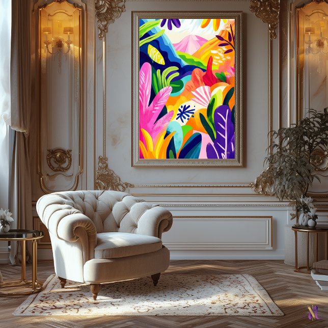 Fauvist Stil, färglös liggande i Fauvist Canvastryck (Skapare uppladdad)
