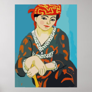 Fauvist Stil Sitta Woman Poster